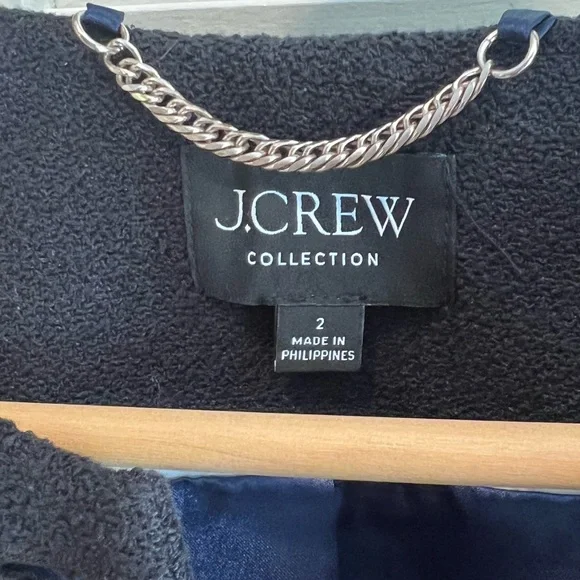 J. Crew Collection Lady Bomber Black Boucle Jacket - Picture 8 of 9